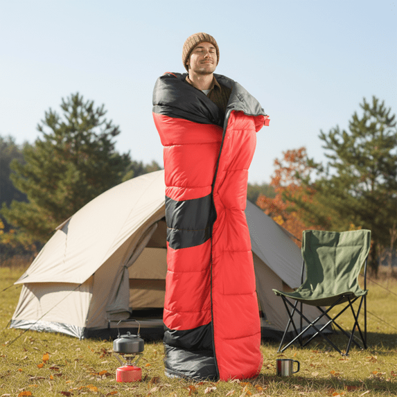 Astickl Hooded Heated Rectangular Sleeping Bag