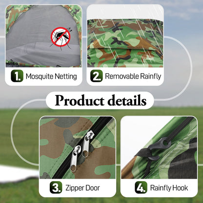 Astickl 4-Person Outdoor Camping Tent