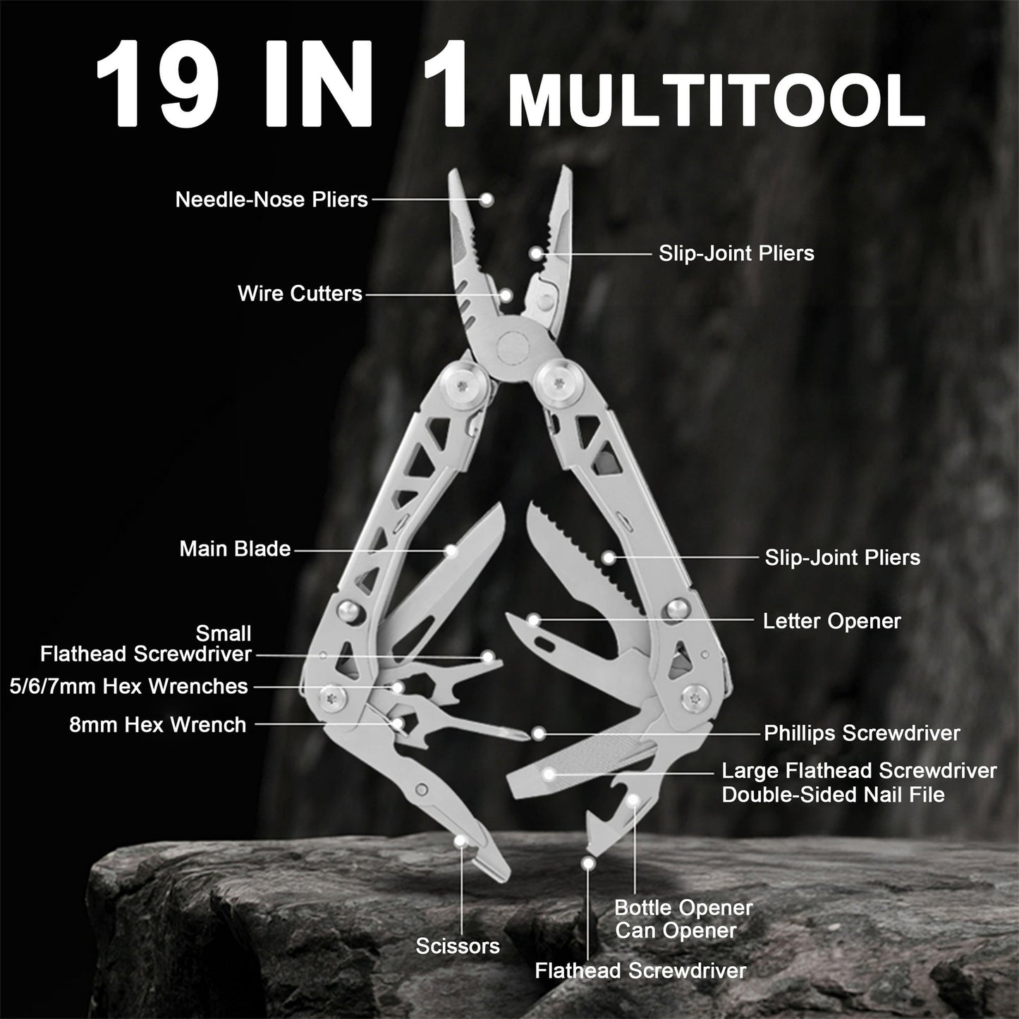 ASTICKL 19-in-1 Multitool Pocket Tool